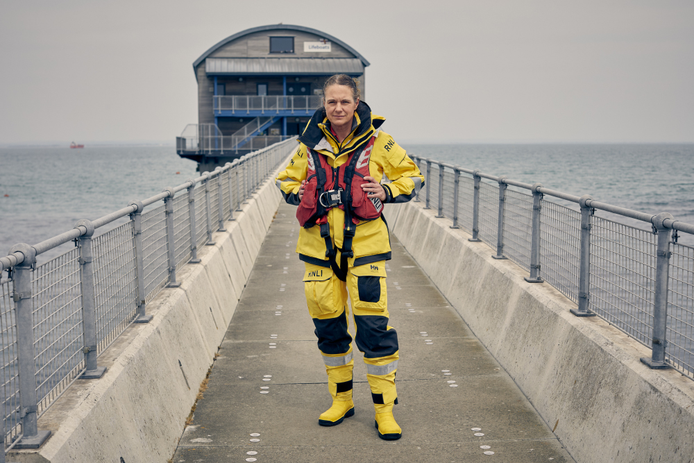 Dawn Hodge First Female Helm Of Bembridge Rnli Inshore Lifeboat Photographed By Tom Harrison