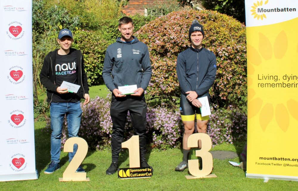Overall Podium Ltor James Spencer, Kev Chant, Michael Hoare