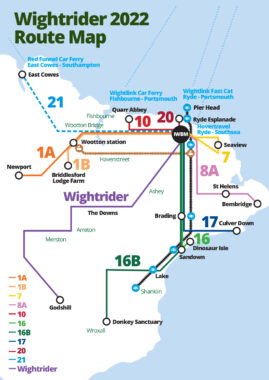 Wightrider-route Map