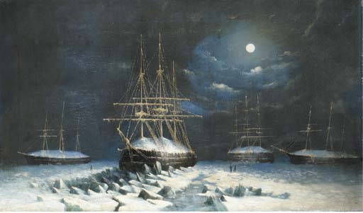 Hms-resolute-assistance-intrepid-and-pioneer-wintering-in-the-arctic-1850-51-ce9677-small