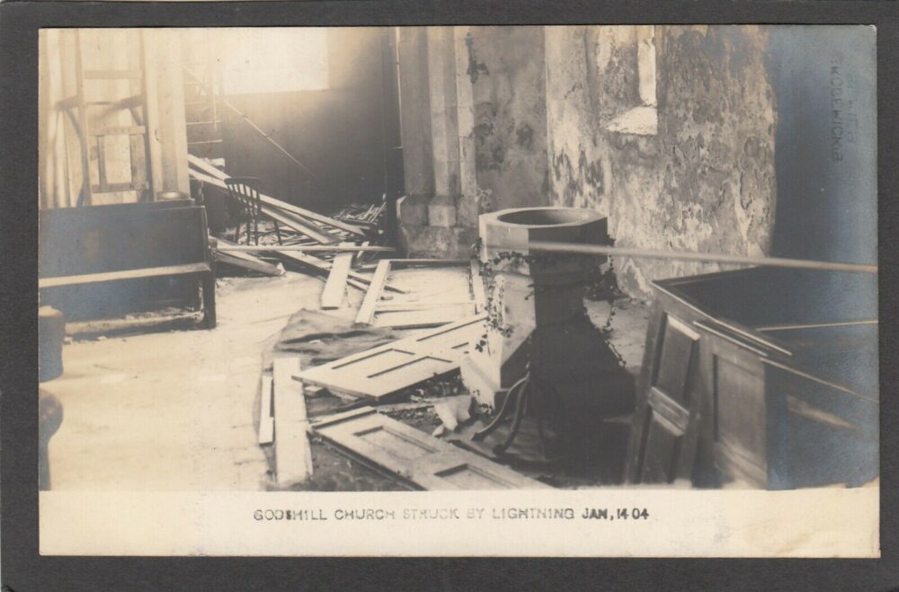 Godshill Church Interior 1904
