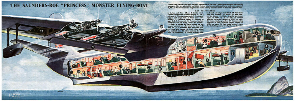 Princess-flying-boat-section