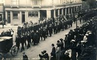 Tn The Procession In Lind Street