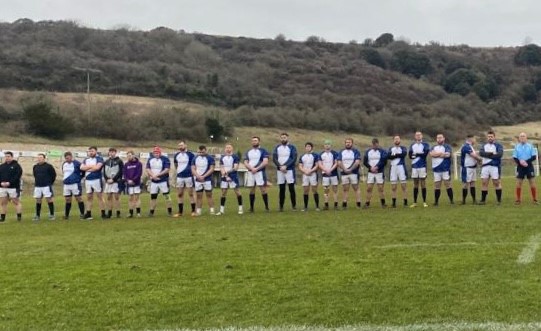 A Minutes Silence For Emile Rouby At Watcombe 040223 Photo By Sarah Watt
