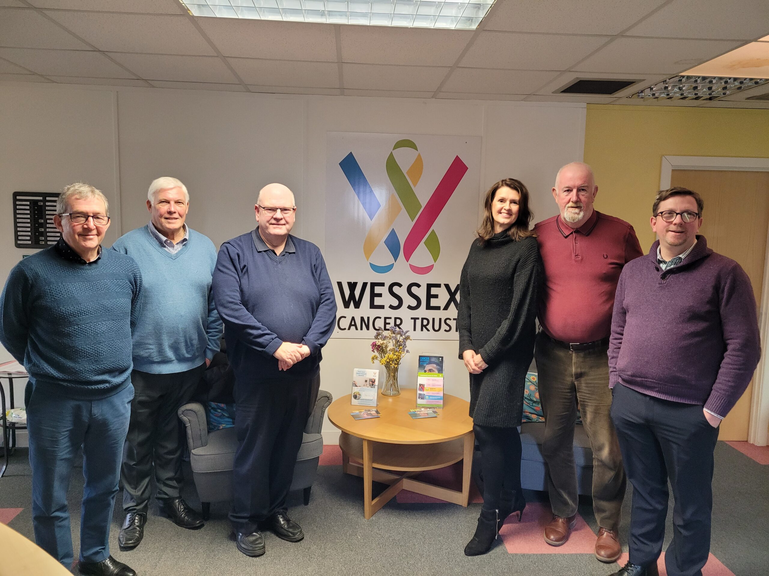 Representatives From Wessex Football League Visit Wessex Cancer Trust's Cancer Support Centre In Chandler's Ford