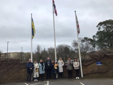 Ukrainian Flag Raising