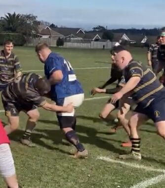 Bob Parker Drives For The Line To Set Up Ventnor 2nds Winning Try At Wootton