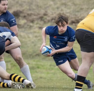 Emile Bleriot Spots A Gap. Ventnor V Winchester 2nds 040323. Photo By Simon Dear