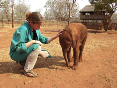 Louise With Elephant
