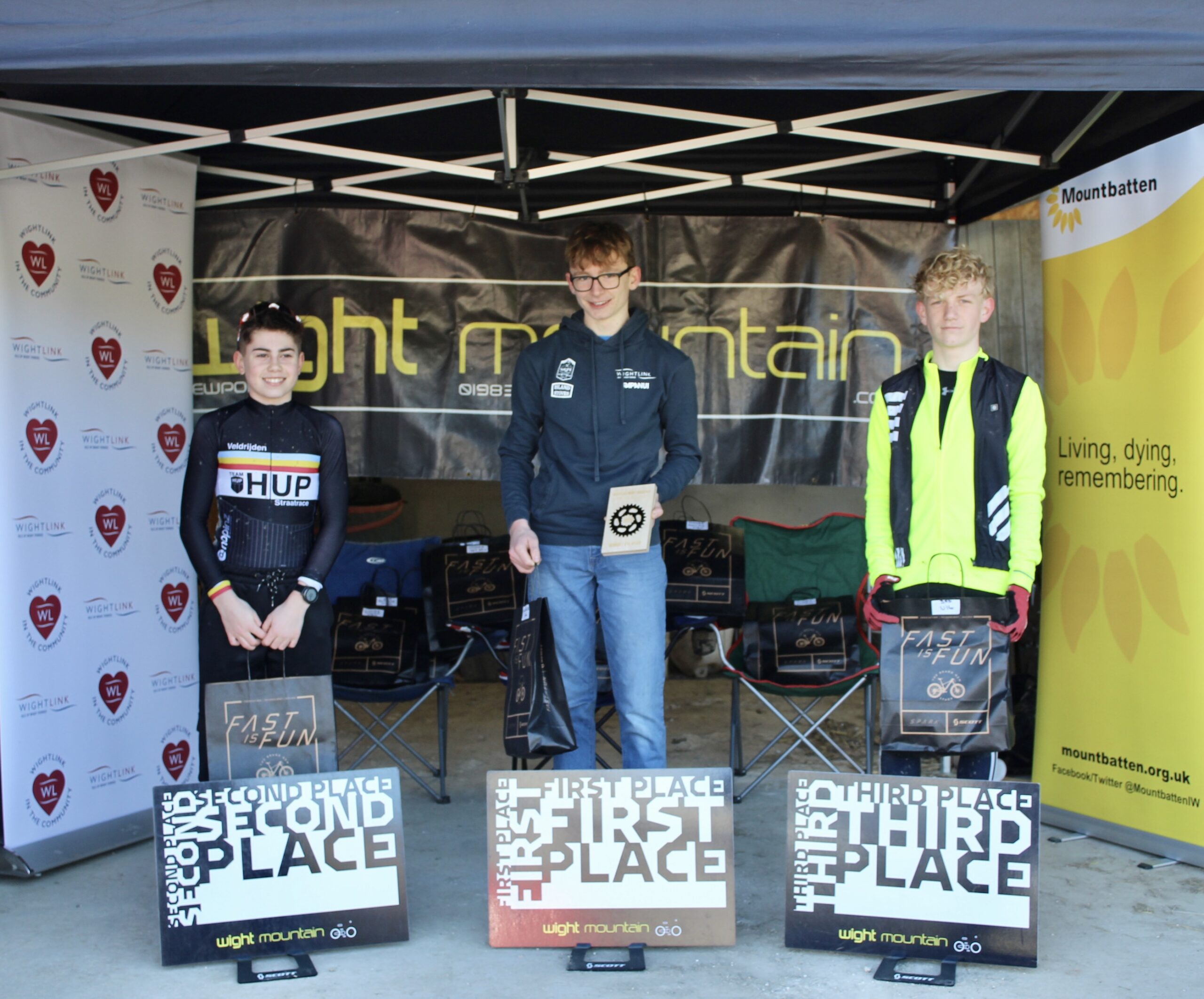 Mtb Xc Round 1 - Podium Ltor Harrison Hendy, Ewan Cook, Alfie Haydon