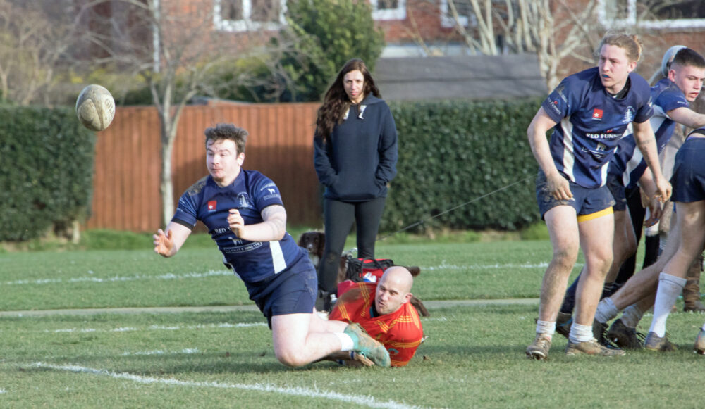 Tom Crews Gets The Ball Away Against The Iow 180323