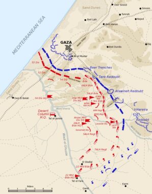 Second Battle Of Gaza Map