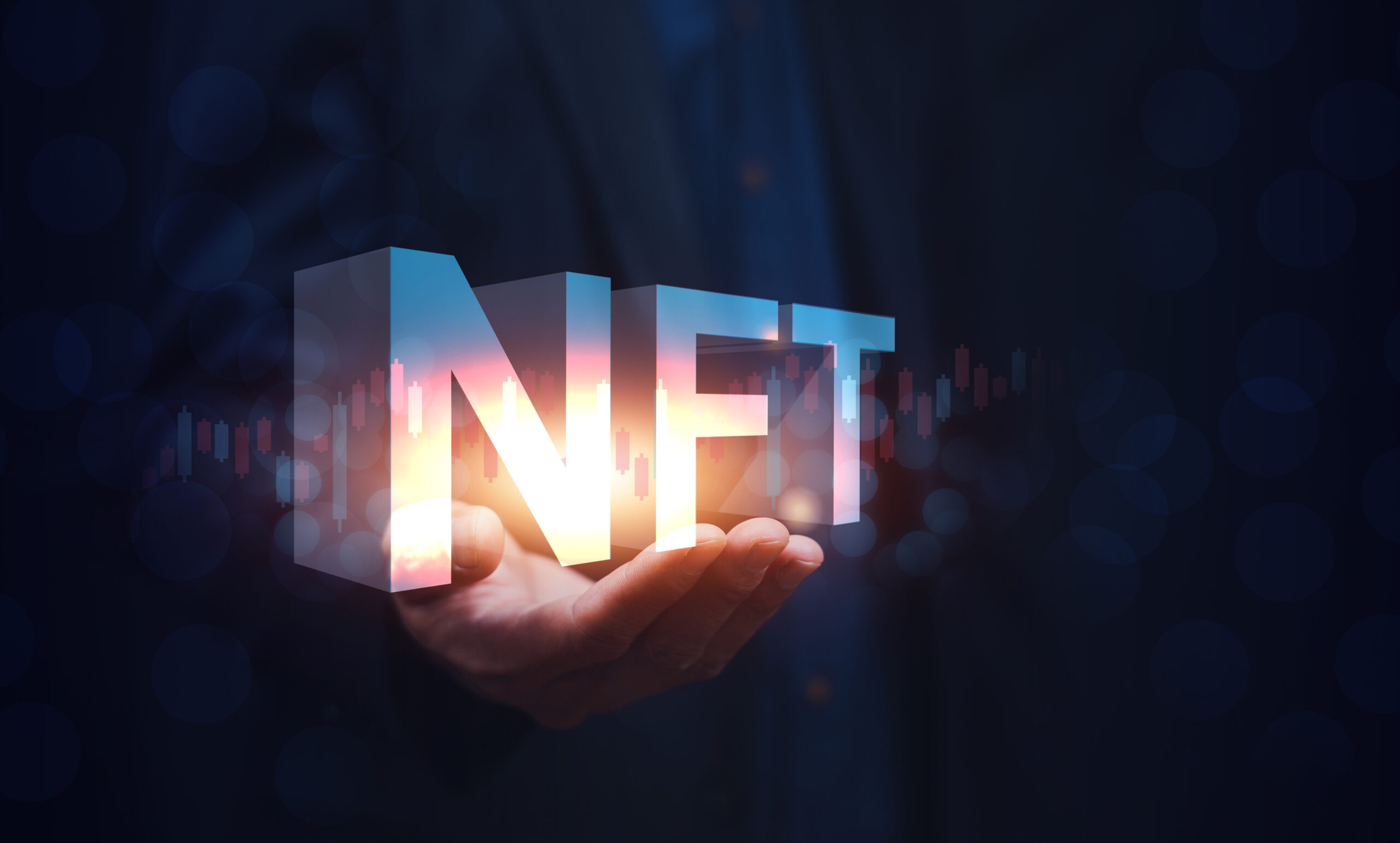 Hand Holding Nft New Trend 2022 For Future Investment