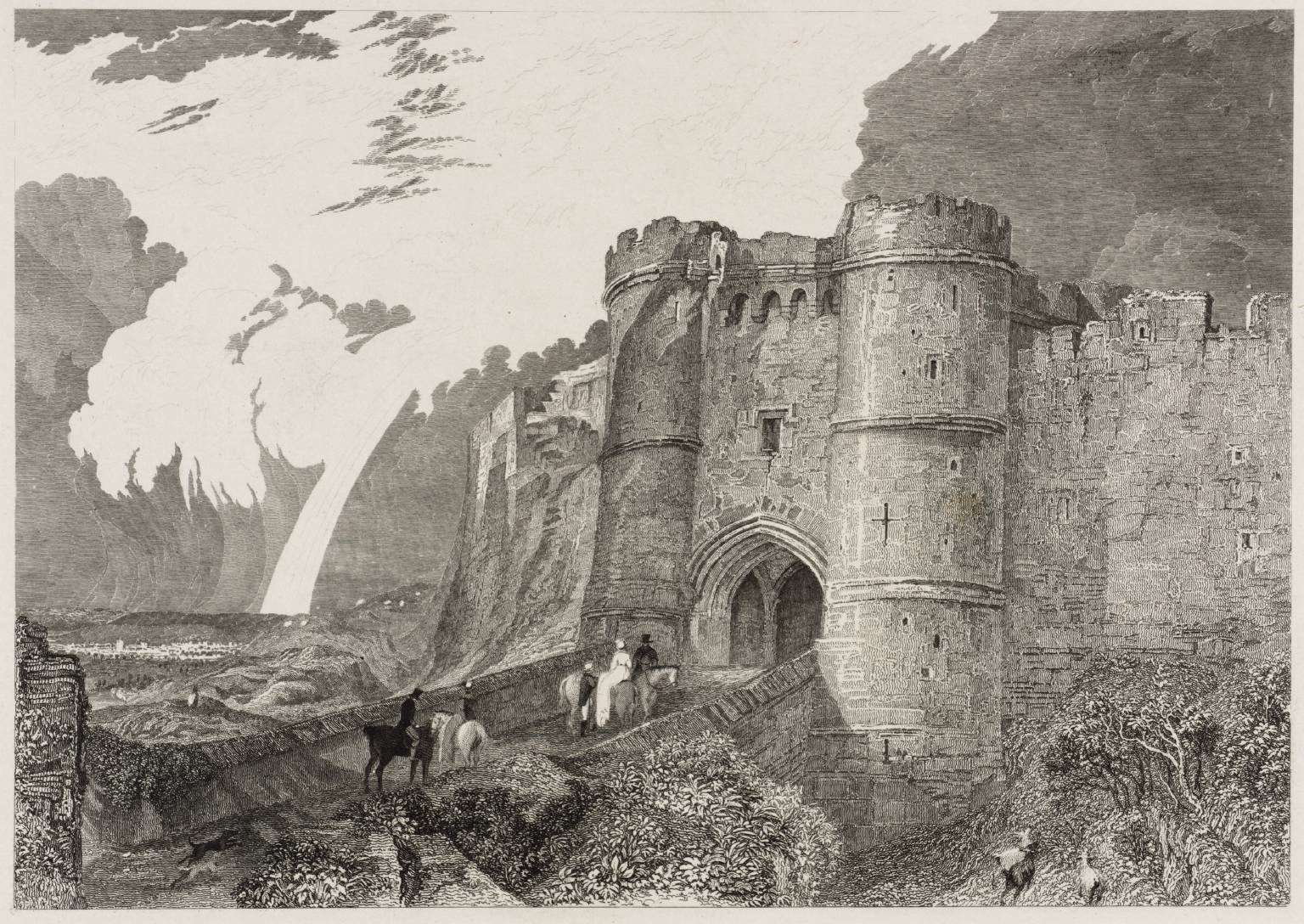 Carisbrook Castle, Isle Of Wight 1830 By Joseph Mallord William Turner 1775-1851