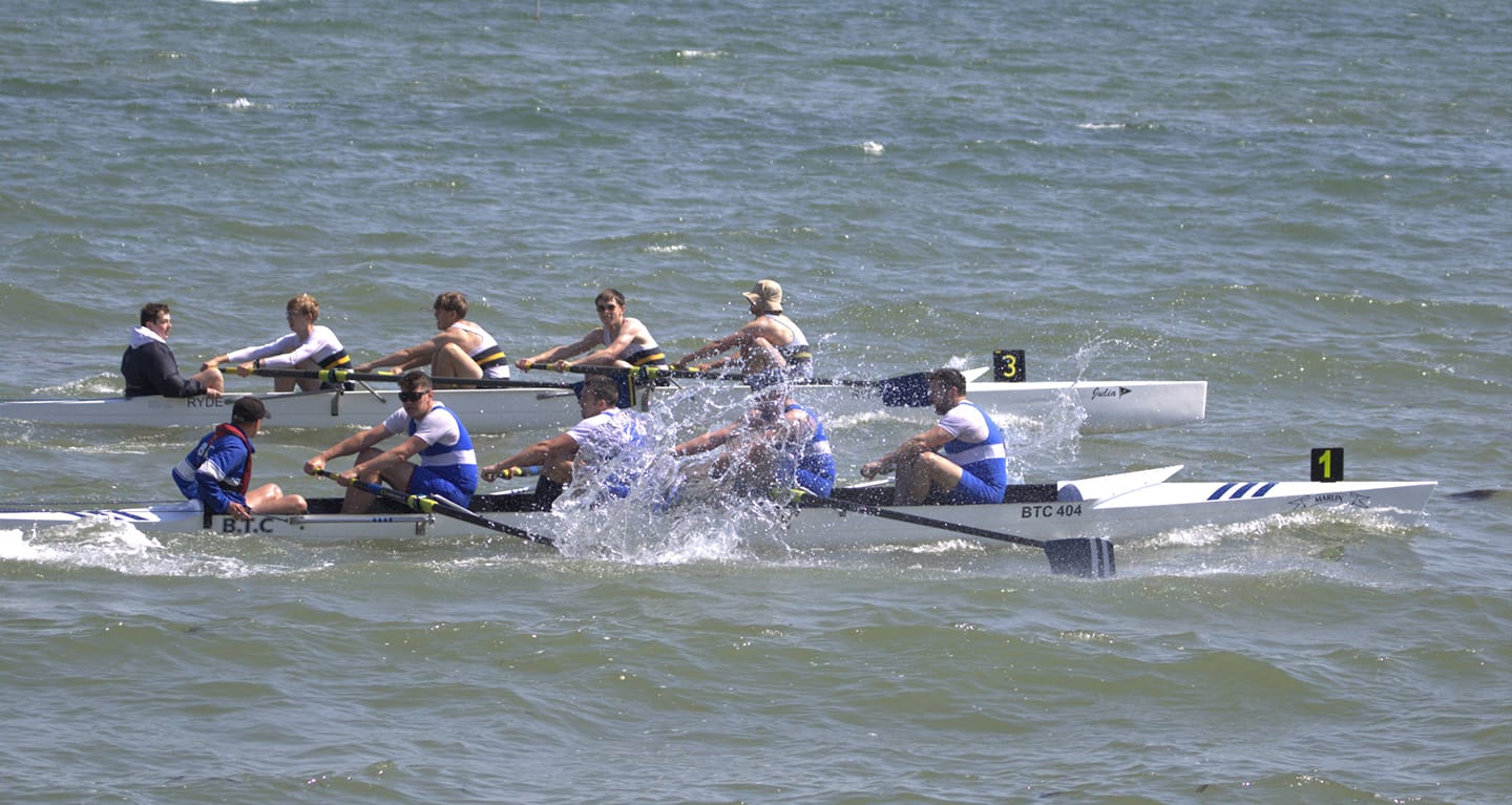 Ryde Coastal Junior B Crew Batteling With Btc For 2nd Place.