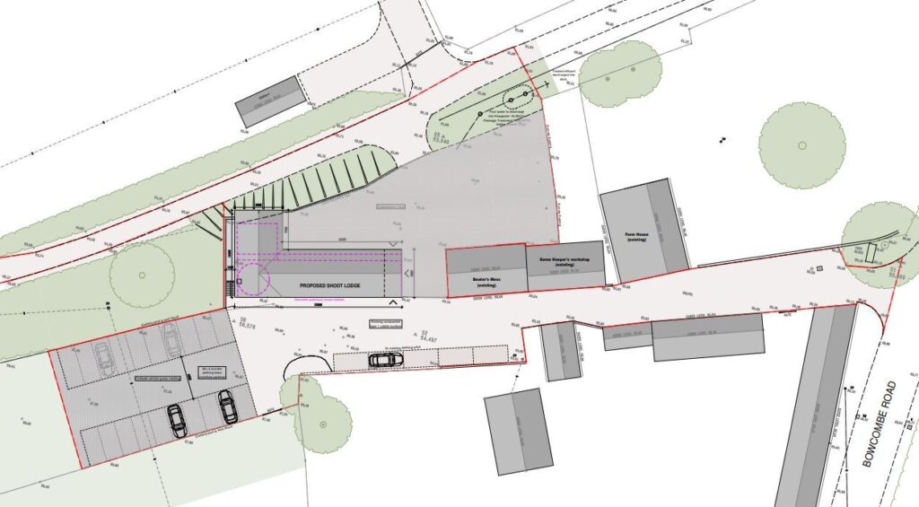Shoot Lodge Site Layout Dean Parkman Architecture