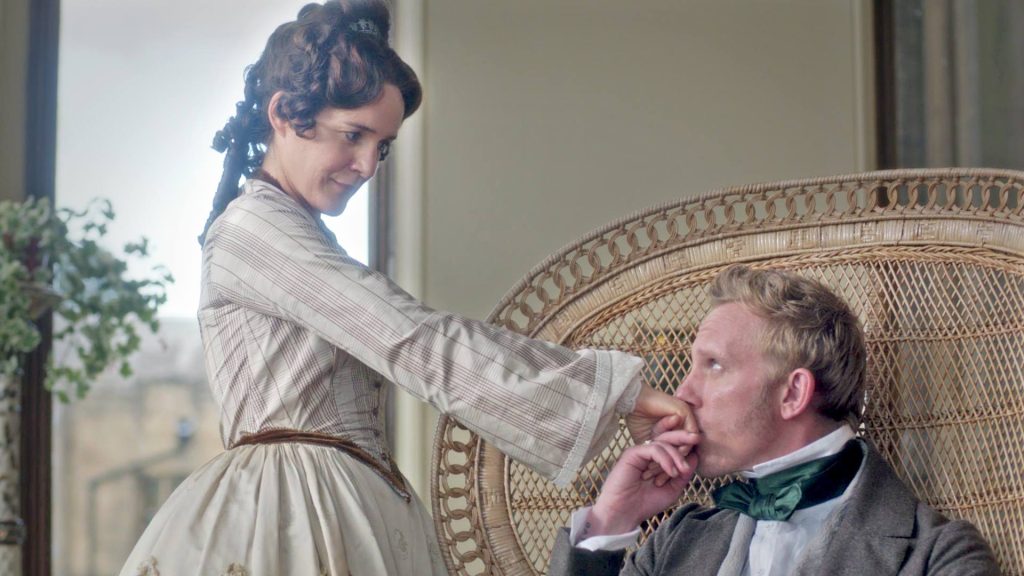 Palmerston (laurence Fox) With Wife Emily In Series Victoria