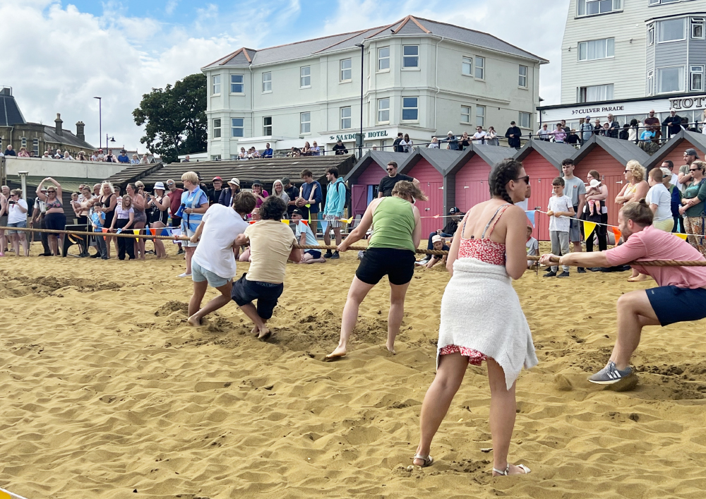 Beach Tug Of War