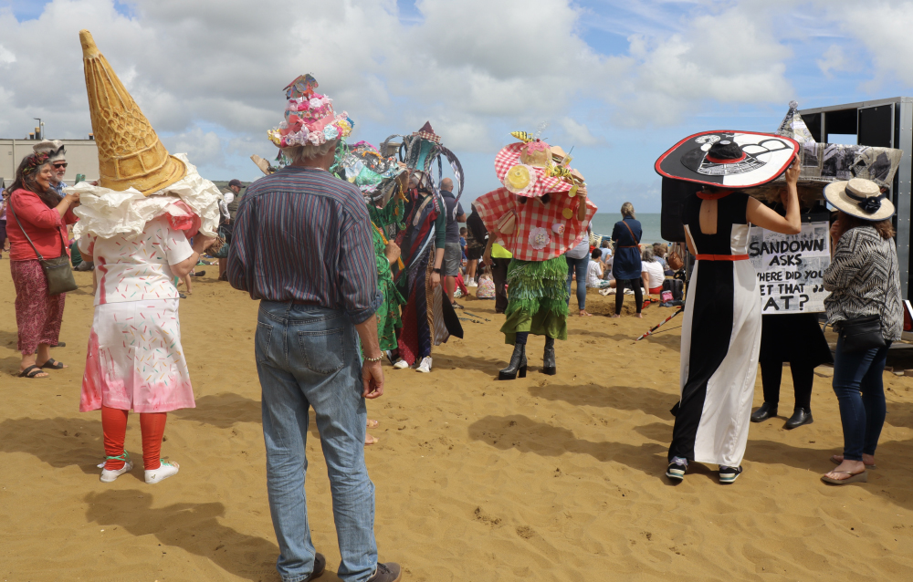 Getting Ready For The Grand Regatta Hat Parade