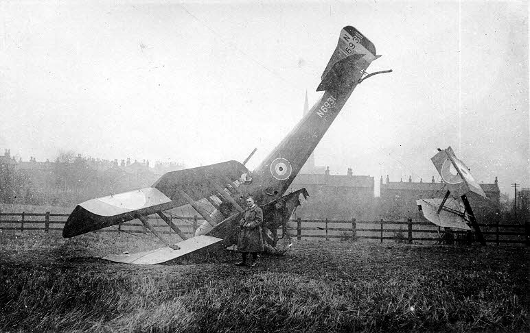 Ww1 Air Crash Gedham Field Ossett