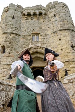 You Shall Not Pass! Pirates Blockcade The Entrance To Carisbrooke Castle