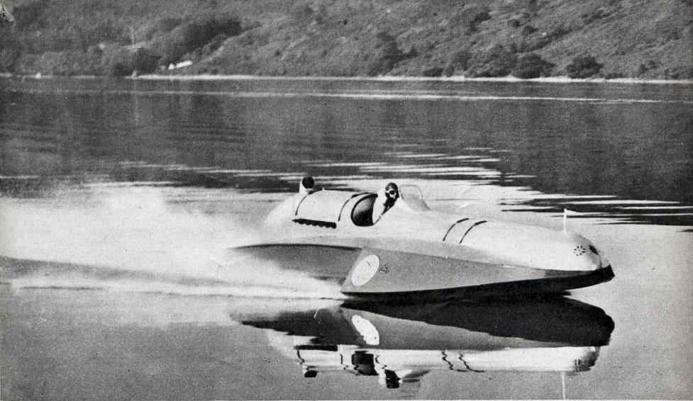 Malcolm Campbell Le 19 Août 1939 Sur Bluebird K4 1750cv, Record Mondial De Vitesse Aquatique à Coniston Water, Lancashire (226,784 Kmh)