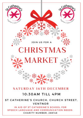 White And Red Modern Christmas Party Invitation Poster - 1