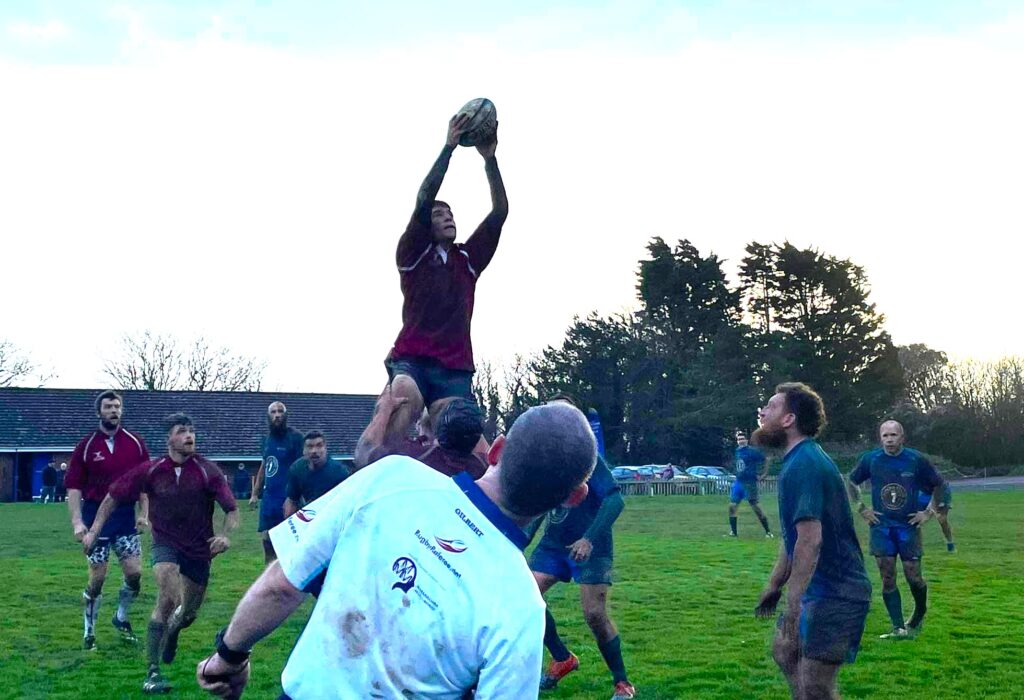Joe Coghlan Takes A Clean Catch From Will Harrison's Throw. Vrfc V Overton 091223. Photo By Andy Wall