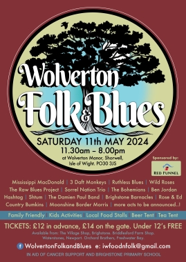 2024 Wolverton Folk Blues Poster