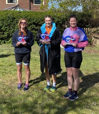 Millie Williams, Lucy Doorly, Lizzi Elton-walters Female Overall Podium