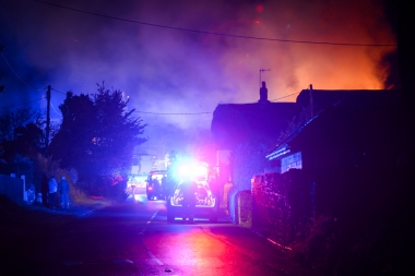 20240507 Gaggerhill Lane Brighstone House Fire 01