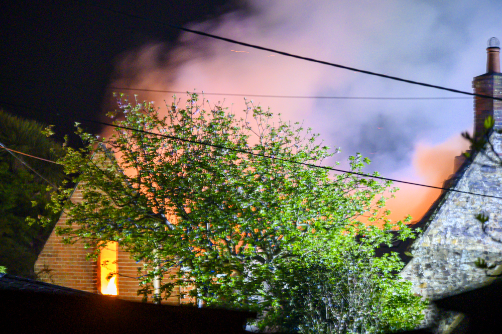 20240507 Gaggerhill Lane Brighstone House Fire 06