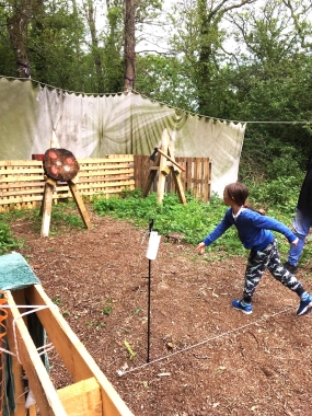 Corf Campsite Tomahawk Throwing