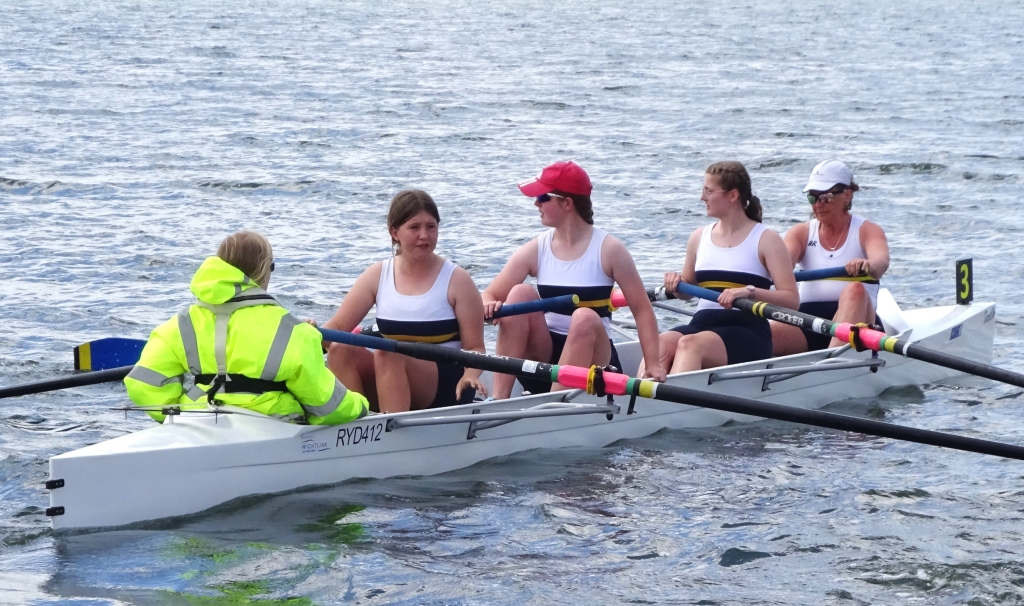 Ryde's Newly Promoted Ladies Coastal Junior Four.