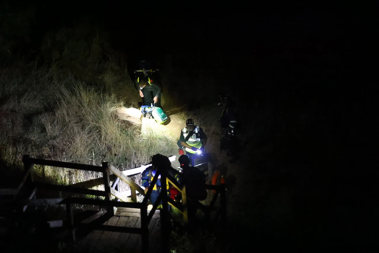 CASUALTY ON THE BEACH PROMPTS MULTI-AGENCY RESPONSE TO COMPTON