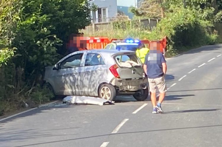 MINOR INJURIES AFTER NEW DRIVER CRASHES INTO WALL IN YARMOUTH