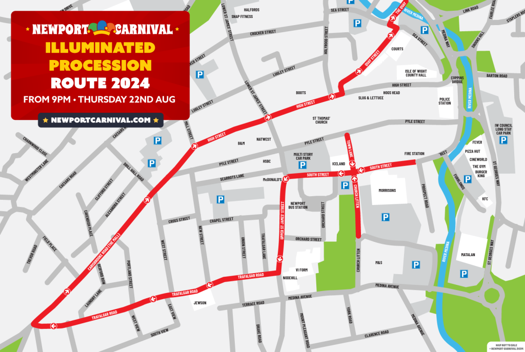 Newport-carnival-route-map-illuminated-2024