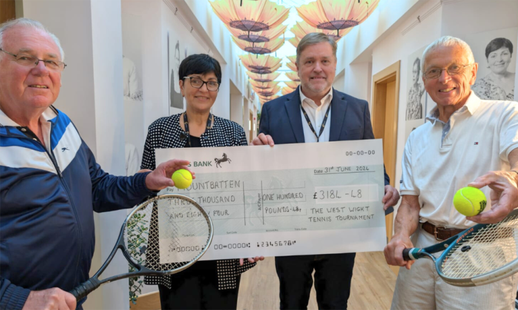 TENNIS TOURNAMENT RAISES OVER £3,000 FOR MOUNTBATTEN ISLE OF WIGHT