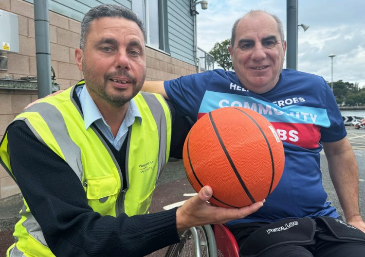 ISLE OF WIGHT VETERAN PLAYS BASKETBALL FOR HELP FOR HEROES