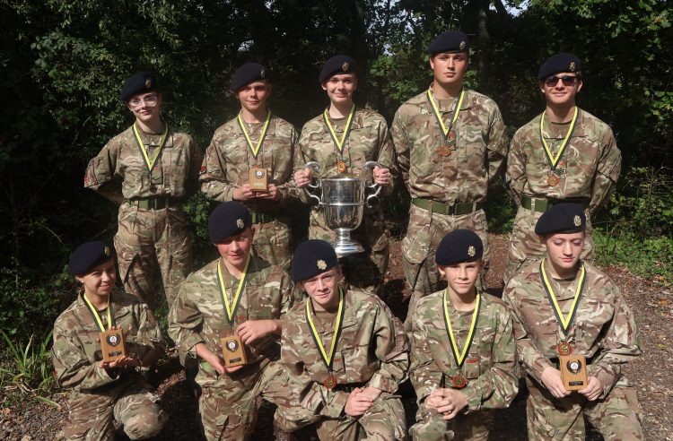 LOCAL CADETS CELEBRATE SUCCESS AT ROYAL HAMPSHIRE CUP