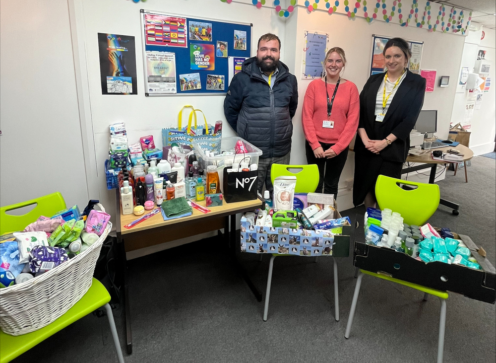 PERTEMPS’ COLLECTION BOOSTS ISLE OF WIGHT YOUTH TRUST’S TOILETRIES SERVICE