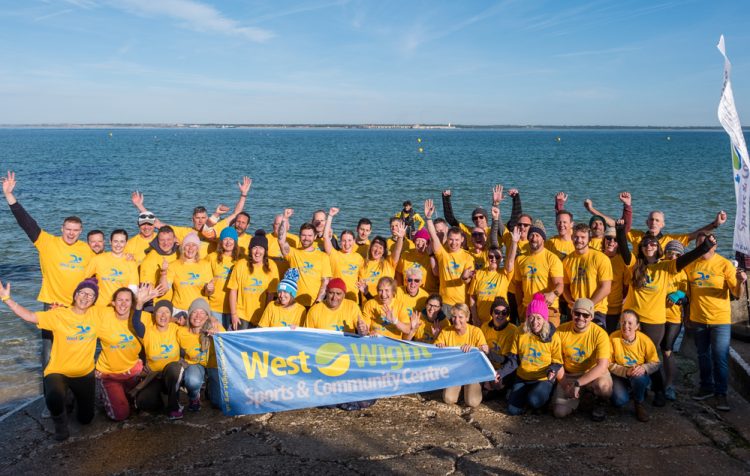 51 SWIMMERS CROSS THE SOLENT IN ANNUAL SWIM FOR WEST WIGHT CENTRE