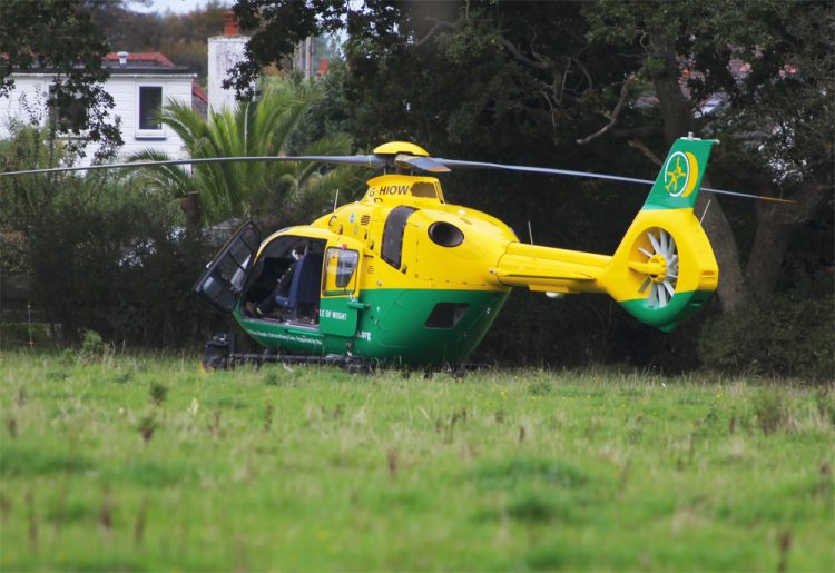 MEDICAL EMERGENCY SEES AIR AMBULANCE SCRAMBLED TO BEMBRIDGE