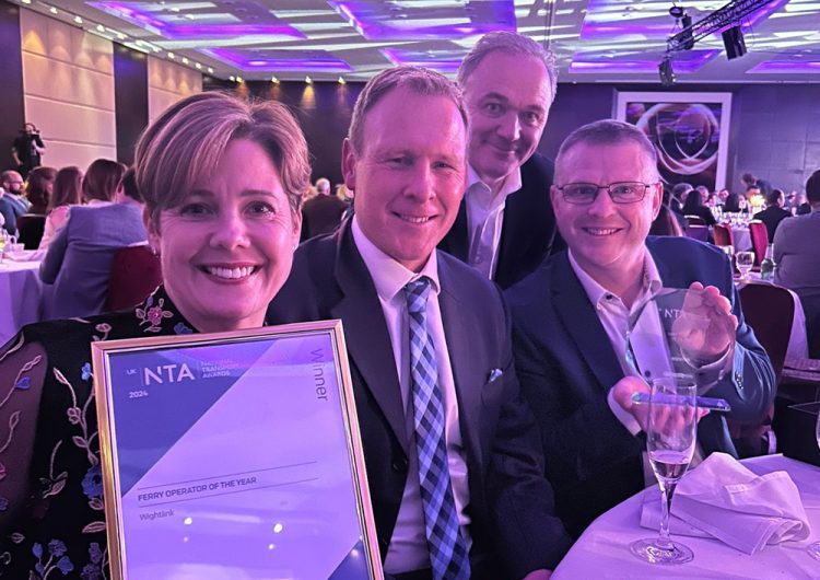 WIGHTLINK NAMED ‘BEST FERRY OPERATOR’ AT THE NATIONAL TRANSPORT AWARDS