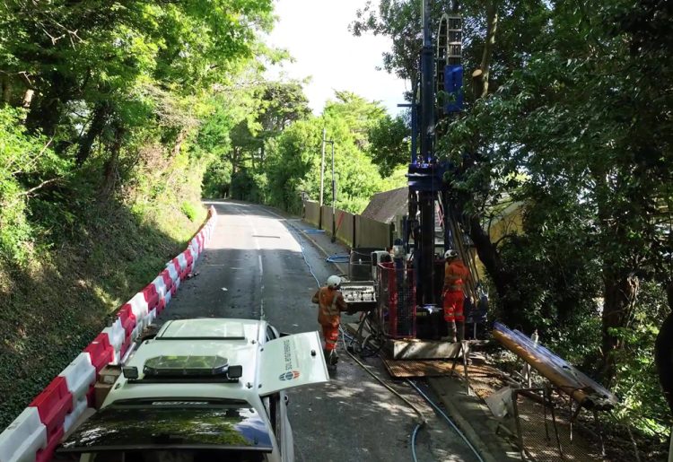 BOREHOLE DRILLING PROGRESSING OVERALL BUT PROBLEM HALTS WORK