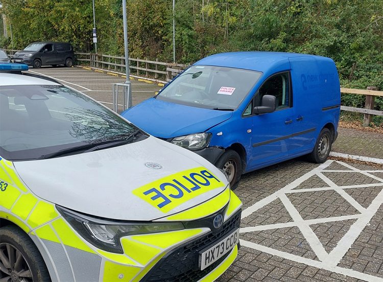 VAN DRIVER ARRESTED AFTER POLICE RECEIVE NUMEROUS REPORTS OF SUSPECT DRIVING IN NEWPORT