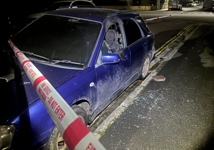 EARLY HOURS CAR FIRE EXTINGUISHED ON RESIDENTIAL STREET IN RYDE