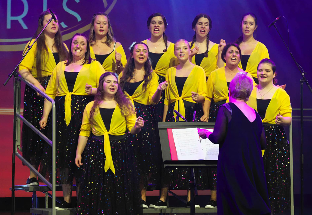 ISLE OF WIGHT SINGERS PERFORM FOR THE CROWDS AT DISNEYLAND PARIS
