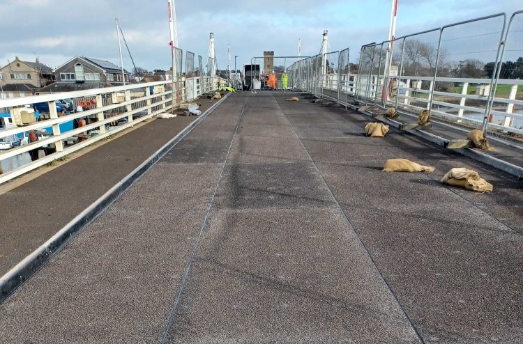 YARMOUTH BRIDGE SET TO REOPEN FOLLOWING INSTALLATION OF NEW DECK