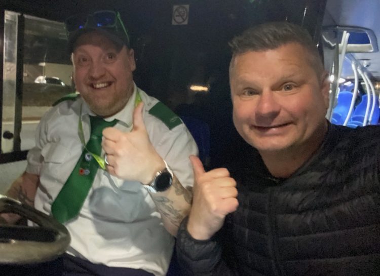 BUS DRIVER WHO PAID RESPECTS TRACKED DOWN BY BINSTEAD COUNCILLOR